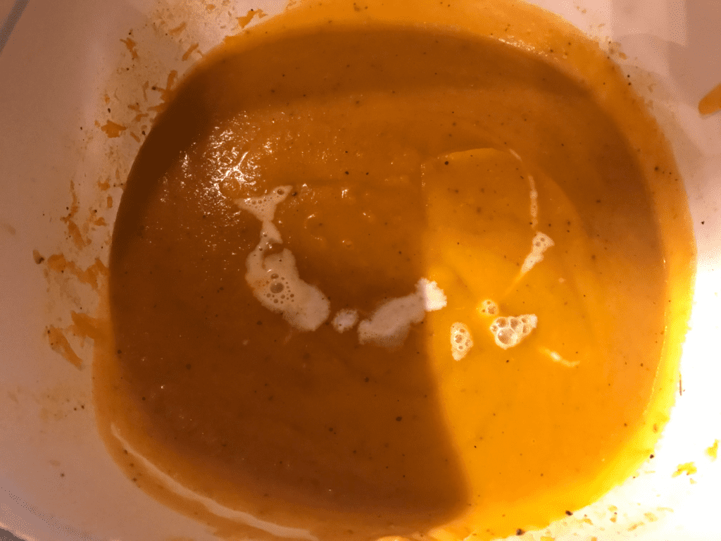 add half and half to soup