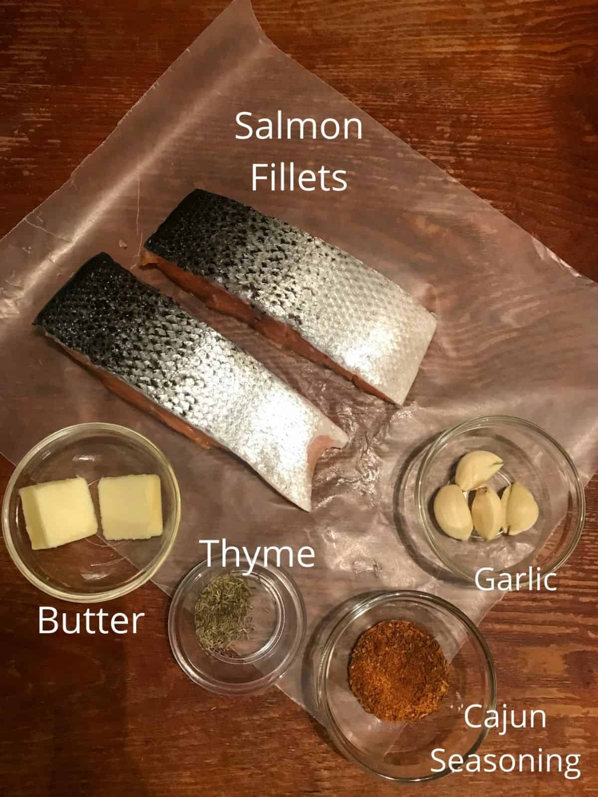 Cajun Pan Seared Salmon Ingredients