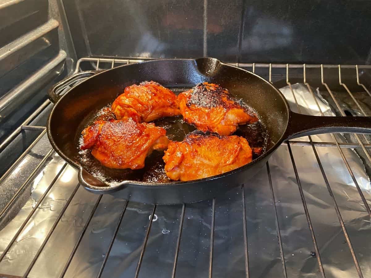 Chicken thighs in oven