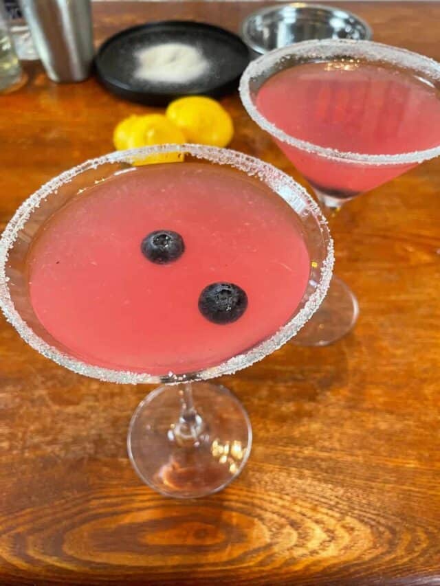 Blueberry Lemon Drop Martini Recipe