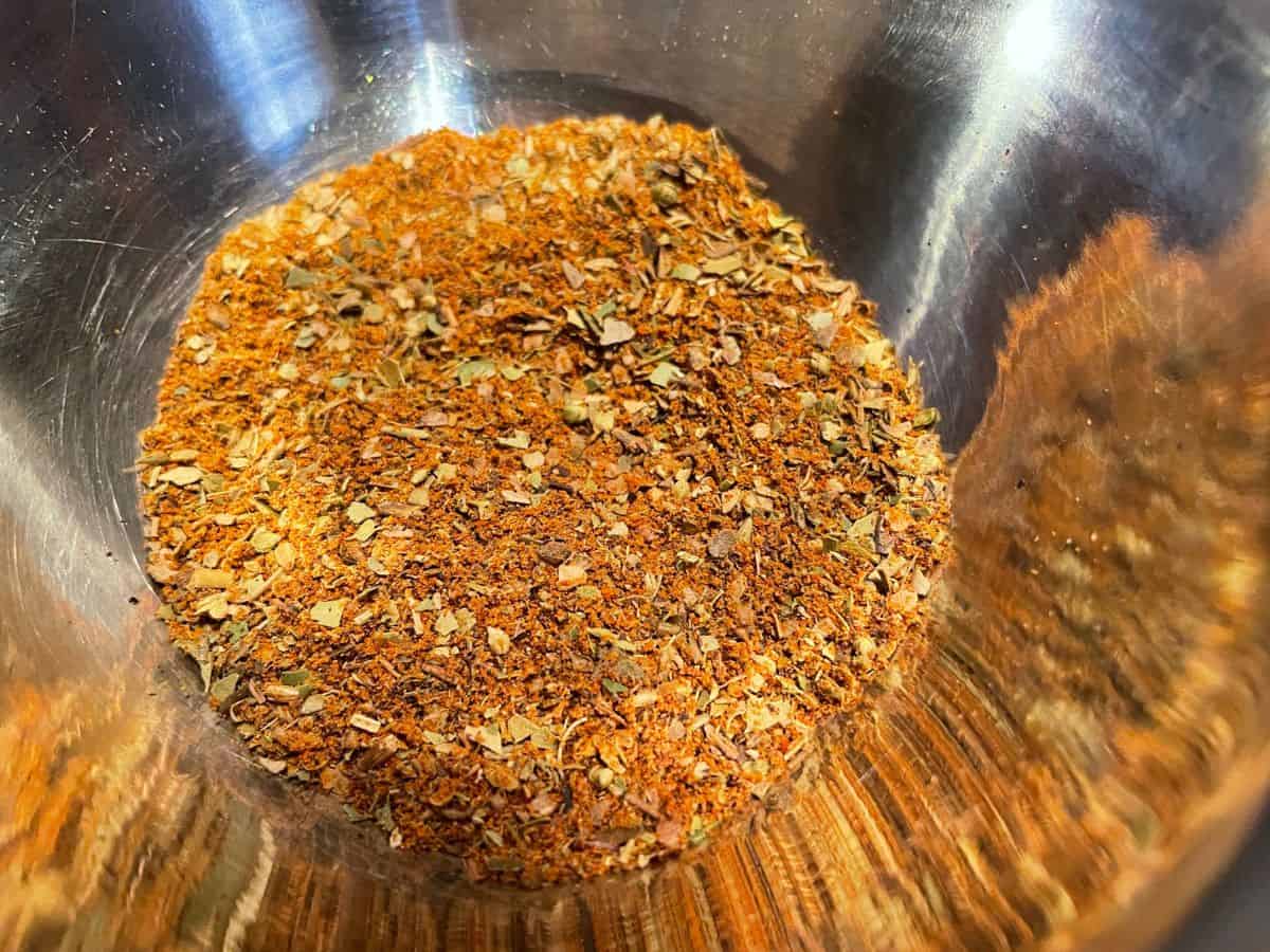 seasoning blend in a small mixing bowl