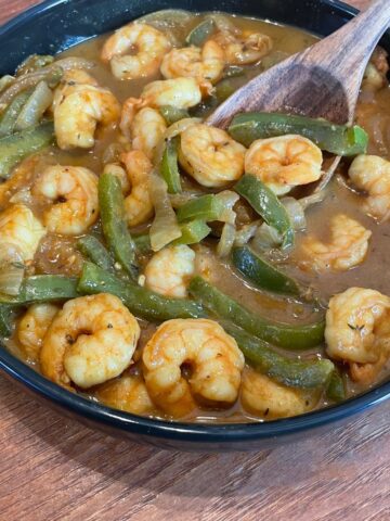 Jamaican curry shrimp feature image
