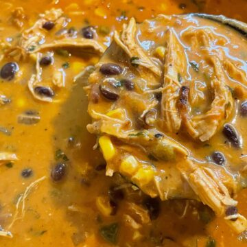 creamy chicken tortilla soup feature image